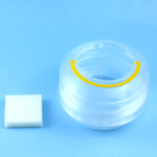 Cross-border Transparent Folding Pen Washing Bucket Portable Telescopic Art Supplies Acrylic Oil Paint Pen Washing Bucket