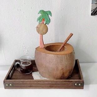 Vietnam hallway key storage tray coconut shell Bowl shell coconut bowl home decoration storage salad bowl set