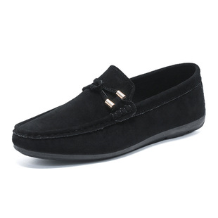 2025 Four Seasons Low-top Doug Shoes Fashion Casual Men's Shoes All-match Lightweight Non-slip Driving Shoes Breathable Foot