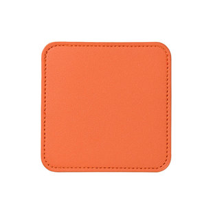 Nordic style pu leather coaster insulation pad tea coaster coffee coaster waterproof anti-scald anti-slip mat logo gift