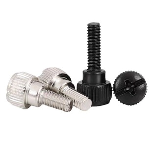 eleven slot spherical cylinder head step screw computer chassis side plate earth slot knurled hand screw