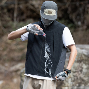 2025 Spring and Summer New Mountain Vest Camping Hiking Outdoor Couple Charge Vest Tide Vest