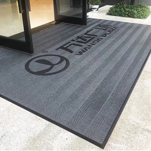 Welcome to Floor Mat Hotel Gate Mat Shopping Mall Building Welcome Door Mat Tire Pattern Non-slip Mat