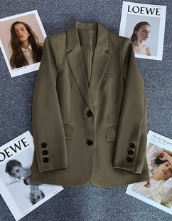 2024 New Suit suit Women's Business Wear Dress Women's Suit College Student Interview Work Suit Black Jacket