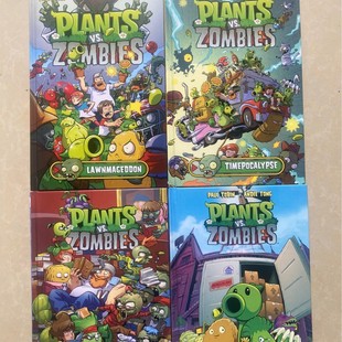 Original English Comic Story Book Plants vs Zombies 4 Volume Hardcover