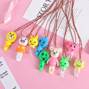 Children's Creative Luminous Toys Flash Small Whistle Lanyard Toys Kindergarten Small Gifts Night Market Stall Wholesale