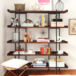 Modern Simple Solid Wood Bookshelf Floor Office Multi-layer Bookcase Display Rack Living Room Storage Rack Display Rack