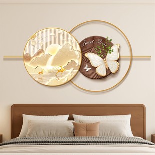Atmospheric High-End Mid-Century Style Bedroom Decorative Painting Butterfly Normcore Bedside Background Wall Hanging Painting Stereo Decorative Mural