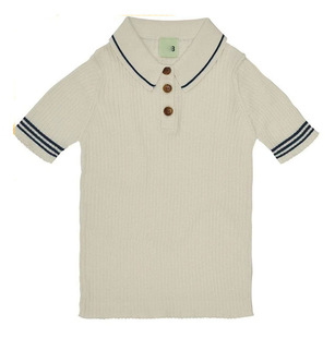 2022 spring and summer new boys and girls f soft cotton lapel polo knitted top NY