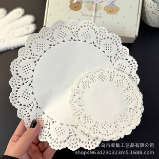 Ins wind white decorative lace paper high color value material gift bag decorative paper hand account material stickers wholesale