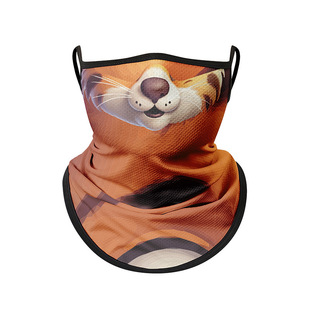 Children's Sunscreen Funny Animal Hanging Ear Mask Boys and Girls Sports Headscarf Scarf Set Cycling Camping Sunshade Summer