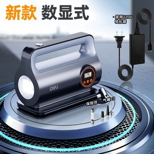 Deli car inflator car pump electric portable car tire pressurization preset tire pressure