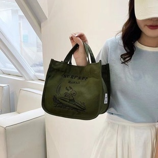 Skobi Mummy Bag 2023 New Niche Portable Canvas Bag Tote Bag Canvas Bag Large Capacity Women's Bag