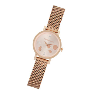 Small, Novel and Unique European and American Custom Waterproof Accessible Luxury Silk Screen Belt Ladies Quartz Watch