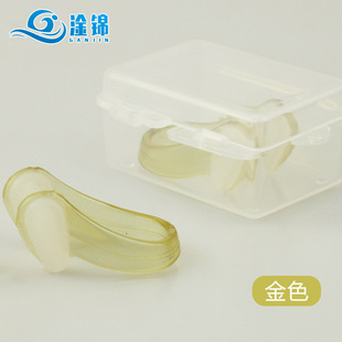 Particle nose clip swimming anti-choking silicone nose clip professional training non-slip silicone particle nose clip manufacturers spot
