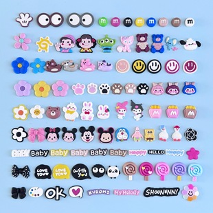 DIY Soft Glue Accessories small size Patch Water Cup Toy Bear Rabbit Cartoon Animal Hairpin Decoration Mobile Phone Case Accessories