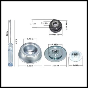 8-inch steel wire mower wheel twist 6-inch steel wire mower head accessories garden tools weeding brush plate