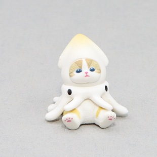 Five Cat COS Marine Life Octopus Seal Doll Car Desktop Scene Decoration DIY Hand Ornaments