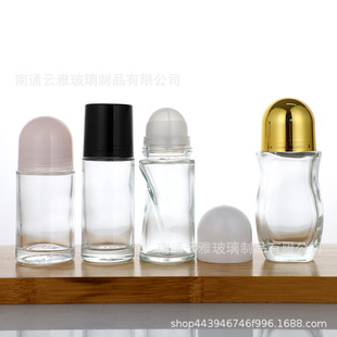 Оптовая продажа 30ml прозрачная стеклянная бутылка для бисера с ароматом антиперспирант шариковая бутылка 50ml прямая круглая большая бутылка для бисера