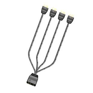 COOLMOON Motherboard One Two One Four 5v 3-pin ARGB Shengguang Synchronous Extension Cable Hub