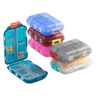 Medicine Box Portable Medicine Sub-pack Storage Box Seven Days a Week Three Meals a Day Mini Portable Medicine Sub-pack Small Box