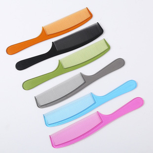 Women's long hair comb Barber comb men's hair comb shaping comb special handle round head black plastic comb