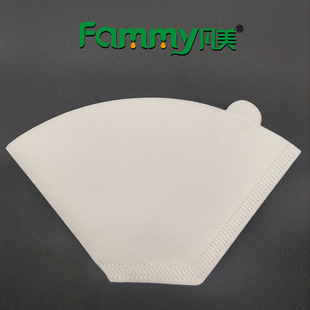 Fan-shaped 103 manufacturers directly supply the new cone-shaped white coffee filter paper hand-punched drip coffee machine filter paper 100 pieces