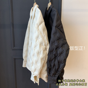 Designer style! Simple Lightweight 90 White Duck Down Shirt Collar Down Jacket Women's 2022 Winter New Style