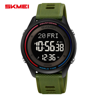 SKMEI Time Beauty Electronic Watch Student Outdoor Leisure Men's Electronic Watch Trendy Luminous Waterproof Watch