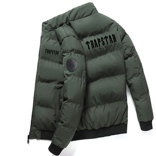 New stand collar men's cotton-padded coat winter thickened warm cotton-padded coat fashion brand men's short down cotton-padded coat Korean style cotton-padded jacket