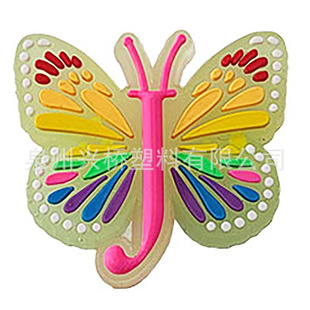 Cross-border special luminous butterfly letter hole shoes diy shoe flower PVC shoe buckle accessories croc detachable shoe accessories