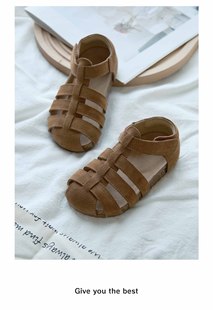 Summer new BR2527 Birkenstocks sandals cowhide parent-child sandals children's shoes covered toe sandals casual shoes