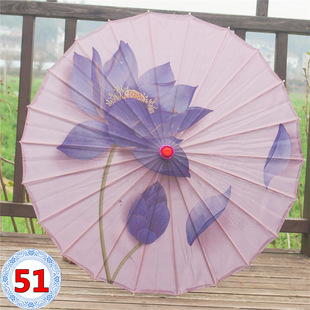 Free Shipping Flowers and Trees Children's Classical Show Sunscreen Cheongsam Hanfu Oil Paper Umbrella Ancient Chinese Style Classical Silk Cloth