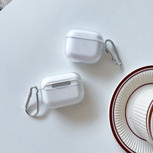 Применимо для Apple airpod чехол беспроводной Bluetooth-гарнитуры 1/2/3 поколения защитный чехол мягкий прозрачный кулон