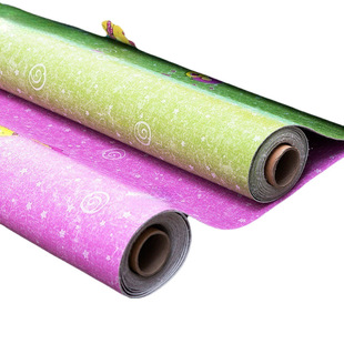 Kindergarten Cartoon Floor Adhesive Children's Household Commercial Thickened Wear-resistant PVC Plastic Cement Floor Sticker Floor Leather
