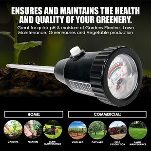 Soil PH pH soil moisture meter tester 300mm 30CM (long electrode) CHECK test