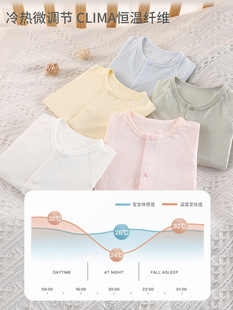 2025 New Constant Temperature Mesh Breathable Thin Type a Newborn One-Piece Romper Seamless Skin-Friendly Baby Air Conditioning Suit