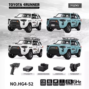 Hengguan 1/18 Toyota супер высокая имитация электрическая модель статическое украшение свет дым звуковой эффект полный привод пульт дистанционного управления автомобиль