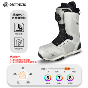 NOIDERCRK Fast Wear Wire Rope Ski Boots Adult Men and Women Snowboard Shoes Outdoor Waterproof Ski Boots