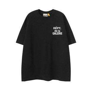 Summer New GALLERY DEPT American Style High Street Trendy Brand Letter Printed Short-sleeved T-shirt Men's Loose Couple Ins
