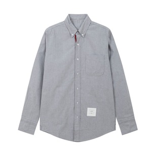 Wholesale TB JL shirt inner access control webbing in stock tide brand Oxford long sleeve white shirt casual shirt generation