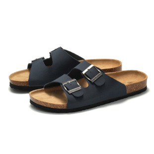 Rui Foot 2025 New Spring and Summer Men's Cork Slippers Women's Sandals and Slippers Student Beach Shoes Tide Water Loose Shoes