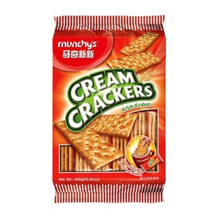 Munchy's Mackey's New Square Sweet Crisp Soda Biscuits Milk Flavor Biscuits 270g Picnic Snacks