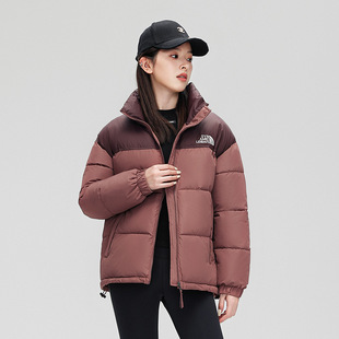 Men's and women's same fashion color matching bread clothing winter new couple's down cotton-padded casual loose warm cotton-padded jacket