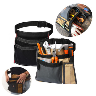 Kit electrician men's repair bag canvas shoulder bag durable construction site woodworking waist bag multifunctional waist bag wholesale