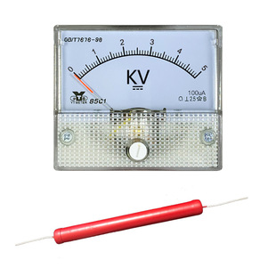 85C1 DC Измеритель Высокого Напряжения 5kv 10kv 50kv 100kv указатель киловольт метр 100ua 1ma Вольтметр постоянного тока