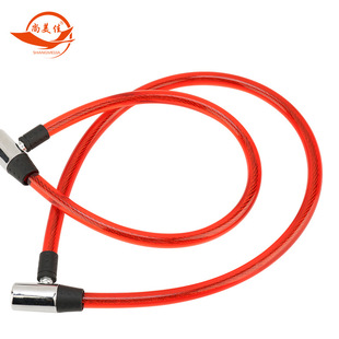 Factory wholesale bold wire lock bicycle steel cable lock strip lock ring lock bicycle wire lock 80cm outdoor