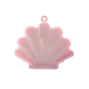 ps transparent 7 ring box cartoon jewelry plastic empty box shell flower shape creative induction box