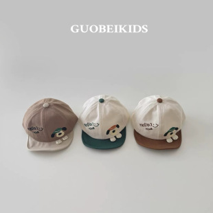 South Korea baby hat 2025 spring and autumn fashion new cartoon baby cap baby sunshade baseball cap