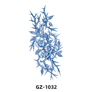 New style herbal tattoo stickers non-reflective semi-permanent juice tattoo stickers in stock wholesale imitation tattoo stickers